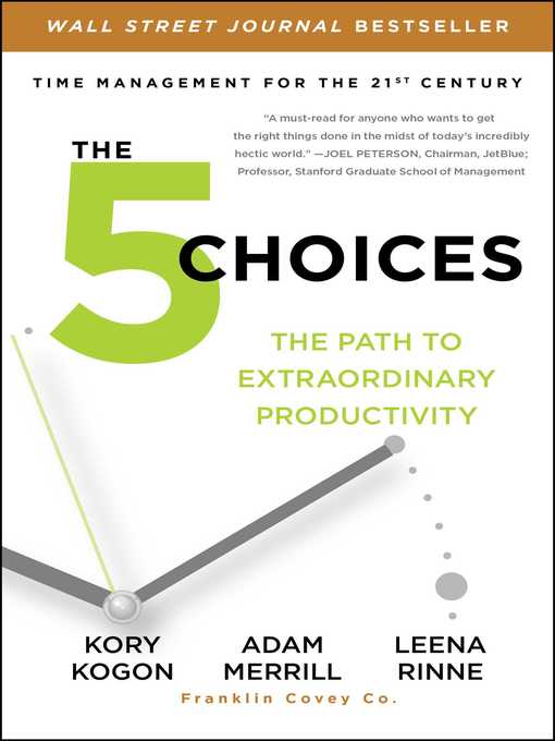 Title details for The 5 Choices by Kory Kogon - Wait list